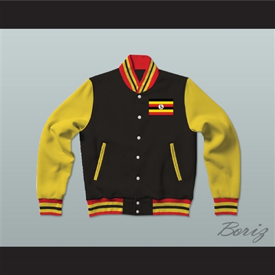 Uganda Varsity Letterman Jacket-Style Sweatshirt