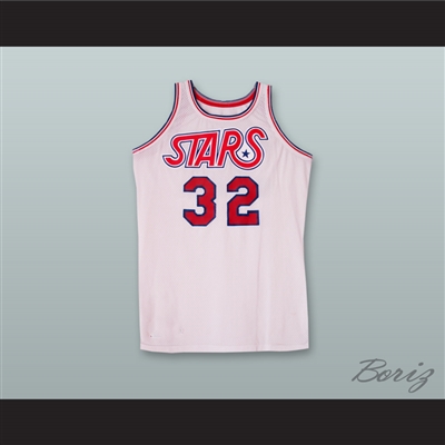 Utah Randy Denton 32 White Basketball Jersey