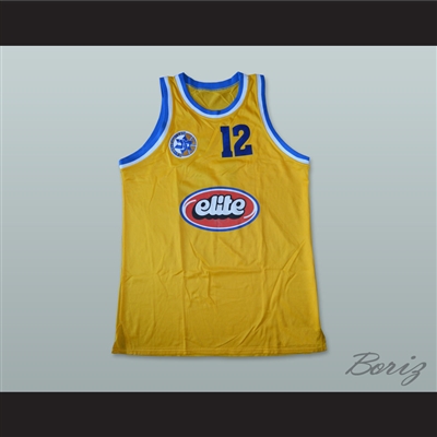 Velibor Radovic 12 Maccabi Tel Aviv Israel Basketball Jersey