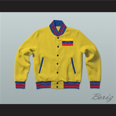 Venezuela Varsity Letterman Jacket-Style Sweatshirt