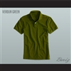 Men's Solid Color Verdun Green Polo Shirt