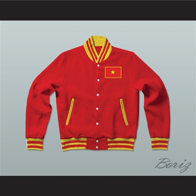 Vietnam Varsity Letterman Jacket-Style Sweatshirt