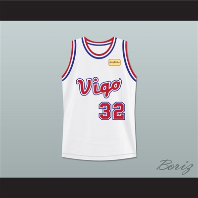 Monica Wright 32 Vigo Basketball Jersey with Love and Basketball Patch