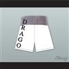 Viktor Drago Russia White and Gray Boxing Shorts Creed II