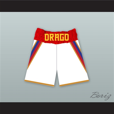 Viktor Drago Russia White Boxing Shorts Creed II