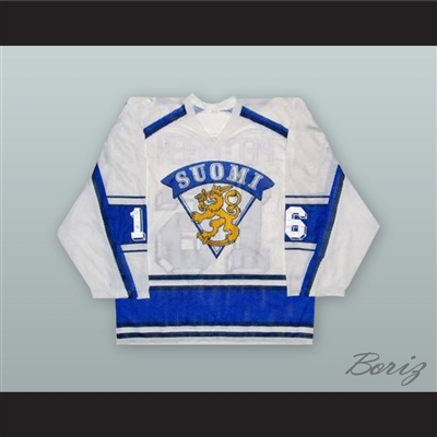 Ville Peltonen 16 Finland National Team White Hockey Jersey