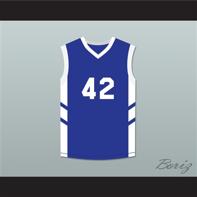 Vin Baker 42 Blue Basketball Jersey Dennis Rodman's Big Bang in PyongYang