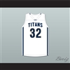 Vince Williams Jr 32 St. John's Jesuit High School and Academy Titans White Basketball Jersey 1