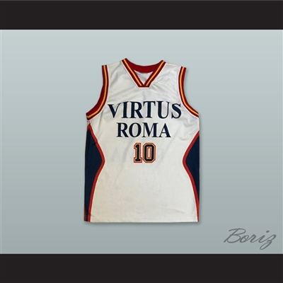 Virtus Roma 10 White Basketball Jersey
