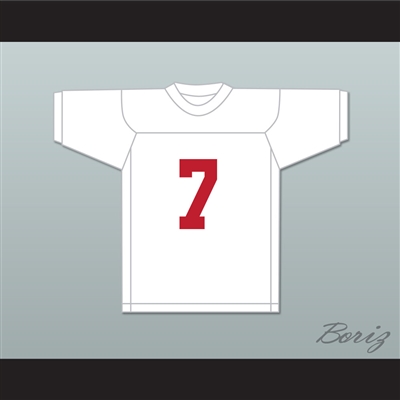 Vlada Kostov 7 Miami White Football Jersey Semi-Tough