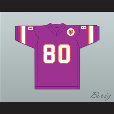 Michael Jordan 83 Laney High School Buccaneers White Football Jersey with Patch