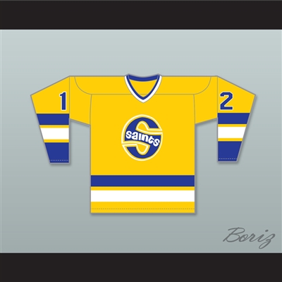 WHA 1972-73 Minnesota Fighting Saints Mike Antonovich 12 Alternate Hockey Jersey