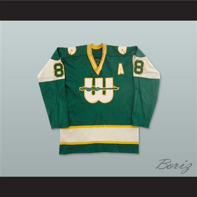 WHA 1974-75 New England Whalers Tom Webster 8 Away Hockey Jersey