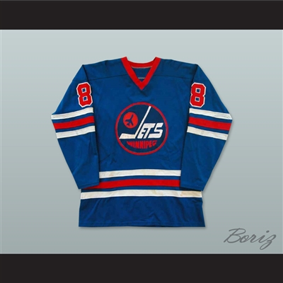 WHA 1974-75 Winnipeg Jets Perry Miller 8 Away Hockey Jersey