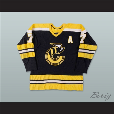 WHA 1976-77 Cincinnati Stingers Rich Leduc 7 Away Hockey Jersey