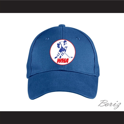 WHA World Hockey Association Blue Baseball Hat