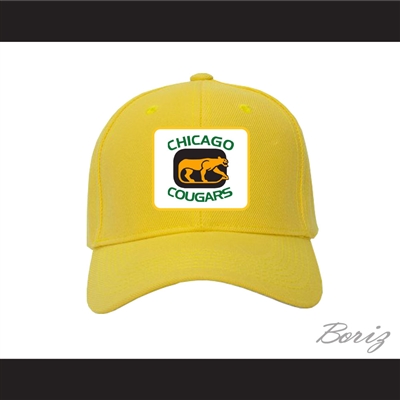 WHA Chicago Cougars Yellow Baseball Hat