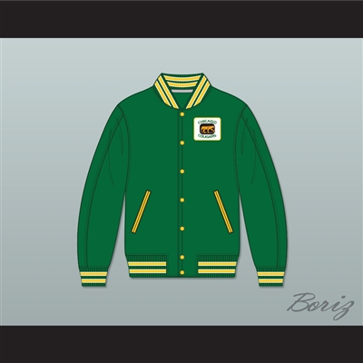 WHA Chicago Cougars Green Varsity Letterman Jacket-Style Sweatshirt 2