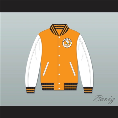 WHA Denver Spurs Orange and White Varsity Letterman Jacket-Style Sweatshirt 2