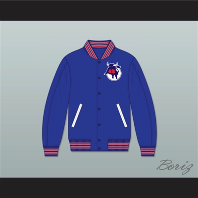WHA Toronto Toros Blue Varsity Letterman Jacket-Style Sweatshirt 2