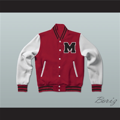 William McKinley High School Red Varsity Letterman Jacket-Style Sweatshirt