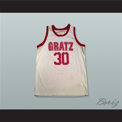 Rasheed Wallace 30 Simon Gratz High School White Basketball Jersey
