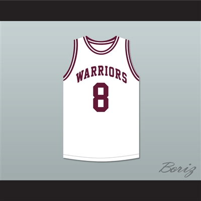 Walt Bellamy 8 J.T. Barber High School Warriors White Basketball Jersey