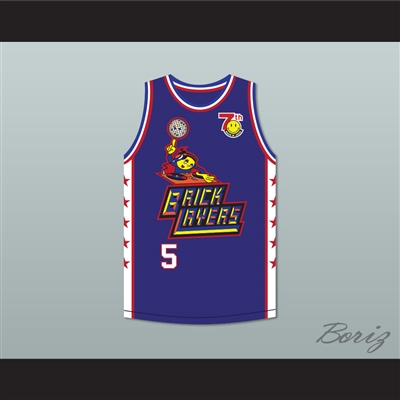 Bill Walton 5 Bricklayers Basketball Jersey 7th Annual Rock N' Jock B-Ball Jam 1997