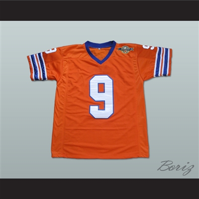 Adam Sandler Bobby Boucher The Waterboy Mud Dogs Football Jersey with Bourbon Bowl Patch