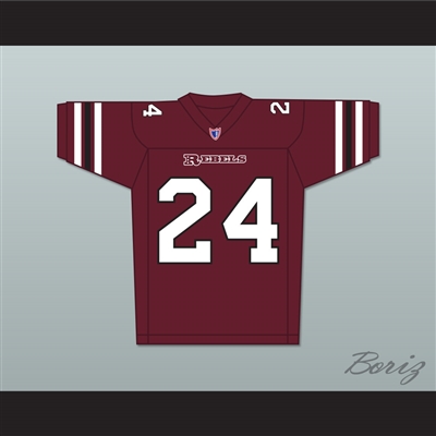 Brian White Jamal Webber 24 Boston Rebels Home Football Jersey Includes League Patch