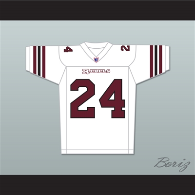 Brian White Jamal Webber 24 Boston Rebels Away Football Jersey Includes League Patch