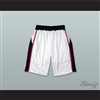 White Black and Red Basketball Shorts