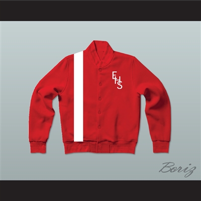 East High School Wildcats Red Varsity Letterman Jacket-Style Sweatshirt HSM3