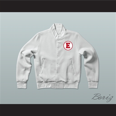 Troy Bolton 14 East High School Wildcats White Varsity Letterman Jacket-Style Sweatshirt
