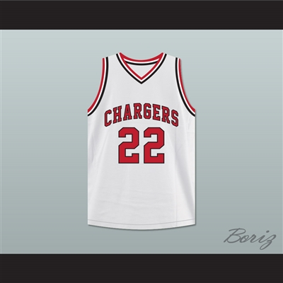 William Gates 22 Chargers High School White Basketball Jersey Hoop Dreams