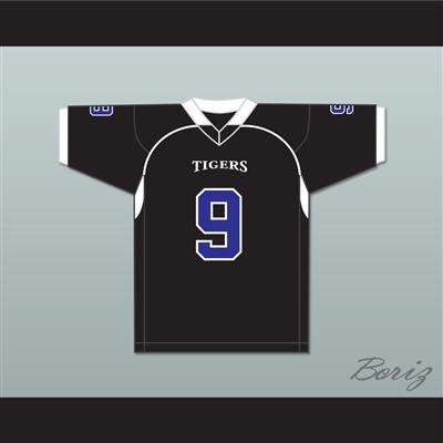 Omar Williams 9 Manassas Tigers High School Black Football Jersey Undefeated