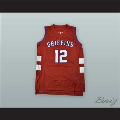 Zion Williamson 12 Spartanburg Day School Griffins Red Alternate Basketball Jersey