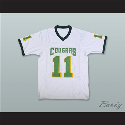 Russell Wilson 11 Collegiate School Cougars White Football Jersey 2