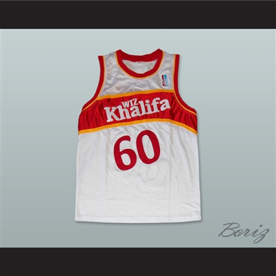 Wiz Khalifa 60 Taylor Gang White Basketball Jersey with Patch