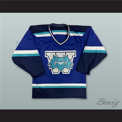 Worcester Ice Cats Blue Hockey Jersey