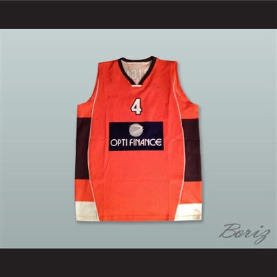 Wright 4 France Orange Basketball Jersey
