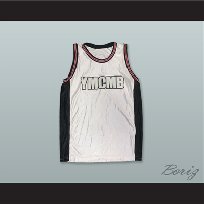 YMCMB Young Money Cash Money Billionaires White Basketball Jersey