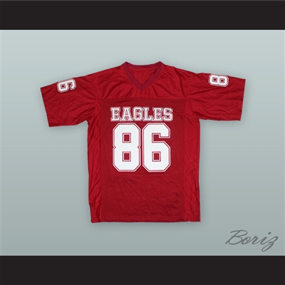 Young M.A 86 Eagles Red Football Jersey