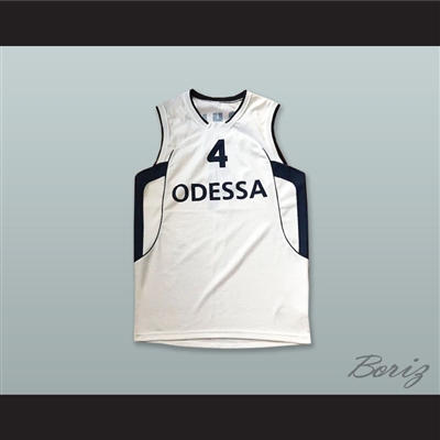 Yushkin 4 BC Odessa Ukraine White Basketball Jersey