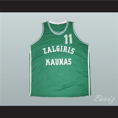 Arvydas Romas Zalgiris Kaunas Basketball Jersey