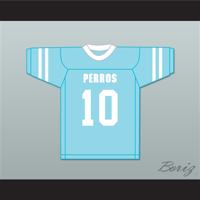 Zambrano 10 Santa Martha Perros (Dogs) Light Blue Football Jersey The 4th Company