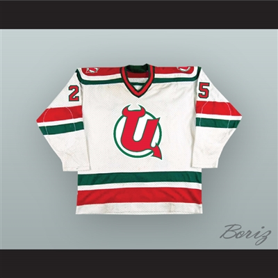 Valeri Zelepukin 25 Utica Devils White Hockey Jersey