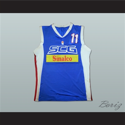 Zeljko Rebraca 11 Serbia and Montenegro Basketball Jersey