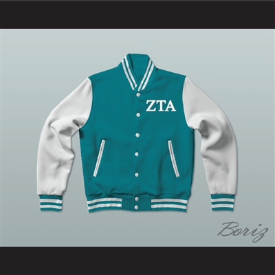 Zeta Tau Alpha Sorority Varsity Letterman Jacket-Style Sweatshirt