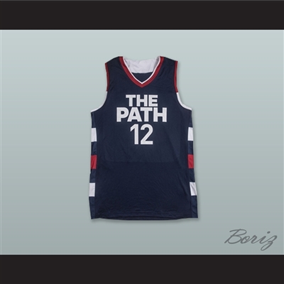 Zion Williamson 12 The Path USA Navy Blue Basketball Jersey